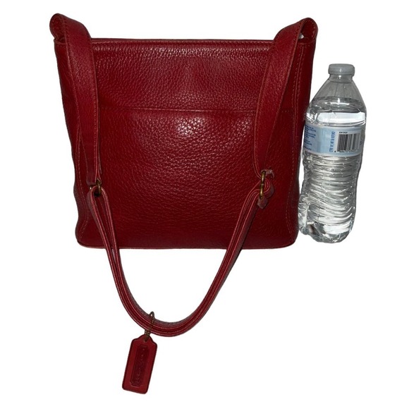 Coach Vintage Sonoma Convertible Crossbody Bag 4924 Red Pebbled Leather C/Rica - Picture 14 of 15